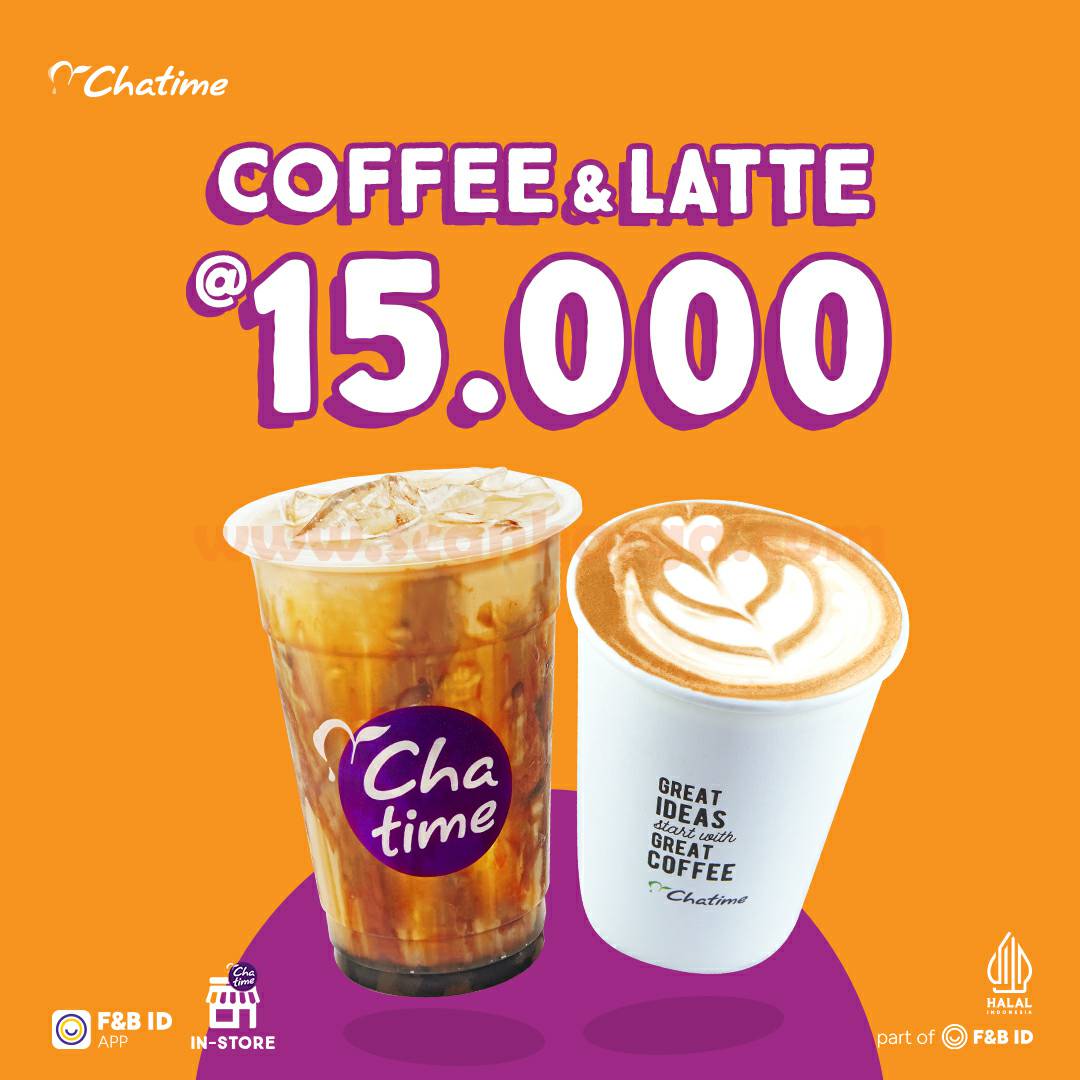 Promo CHATIME COFFEE & LATTE Hanya Rp 15.000